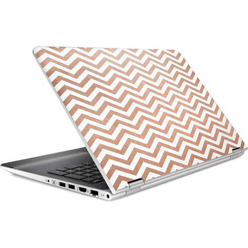 Rose Gold Chevron HP Pavilion Skin